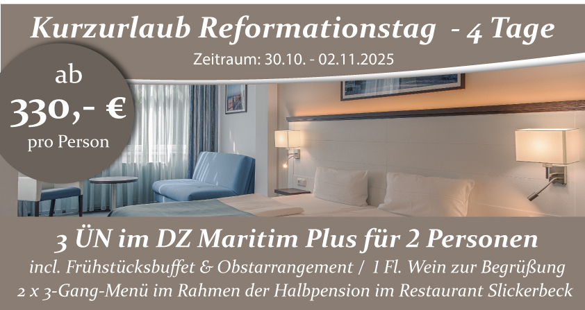 Zum Angebot Reformationstag